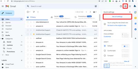 Gmail All Settings