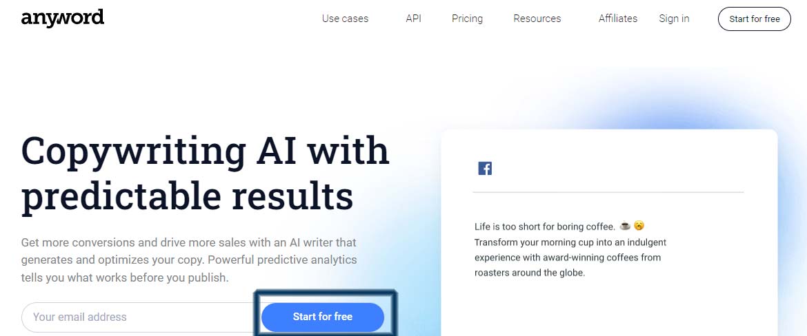 create a blog post by using AI