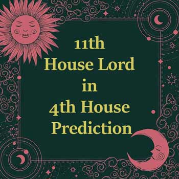 11th House Lord in 4th House