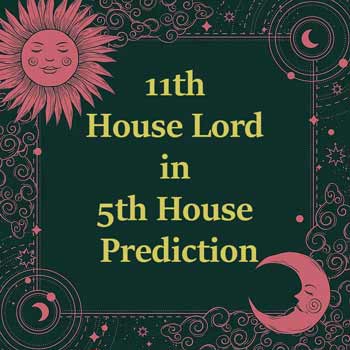 11th House Lord in 5th House